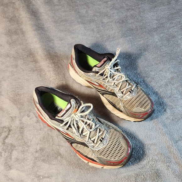 Brooks Shoes Mens 12 Gray Red Ghost 14 Sneaker Athleisure Running 1100981 D674 - Picture 7 of 11